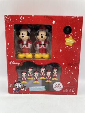 Disney Lightshow 6-Count 6’ Christmas String Lights NWT